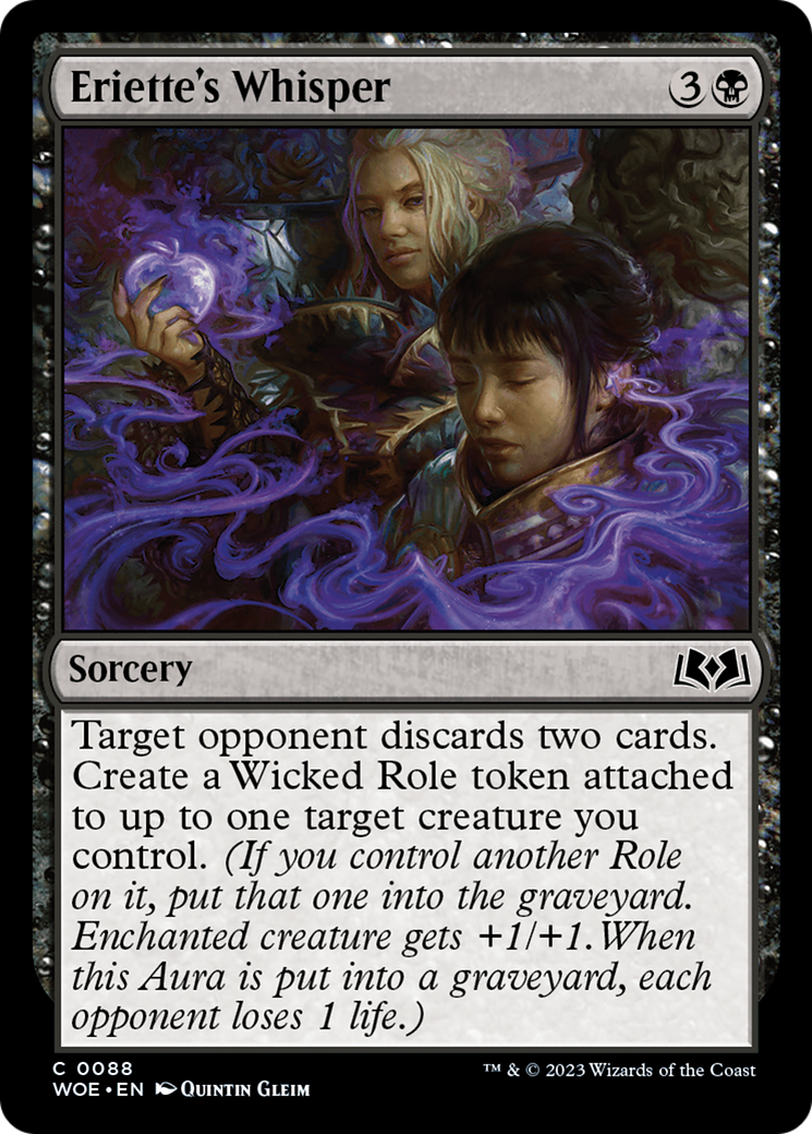 Eriette's Whisper [Wilds of Eldraine] [Foil]
