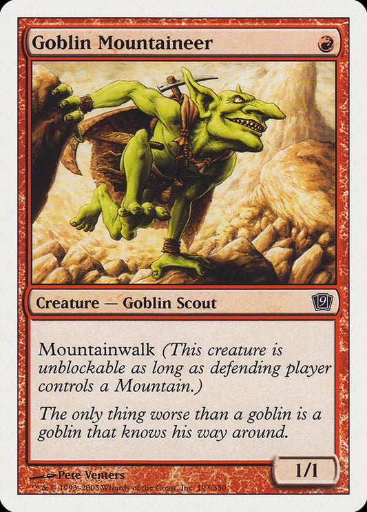 Goblin Mountaineer [Ninth Edition] [Foil]