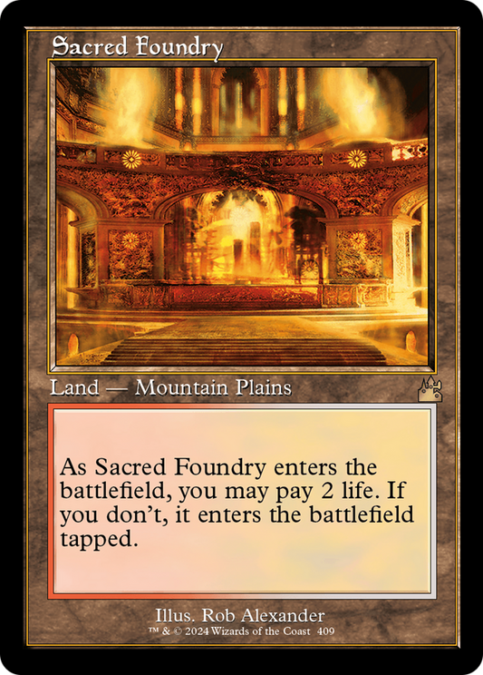Sacred Foundry (Retro) [Ravnica Remastered] [Foil]