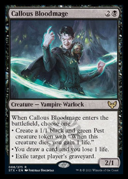 Callous Bloodmage [Strixhaven: School of Mages] [Foil]