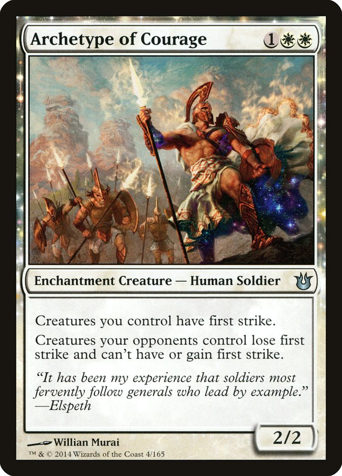 Archetype of Courage [Born of the Gods] [Foil]