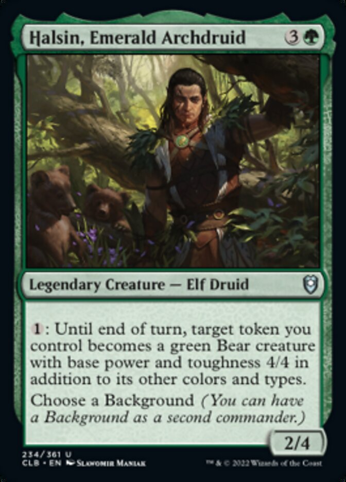 Halsin, Emerald Archdruid [Commander Legends: Battle for Baldur's Gate] [Foil]