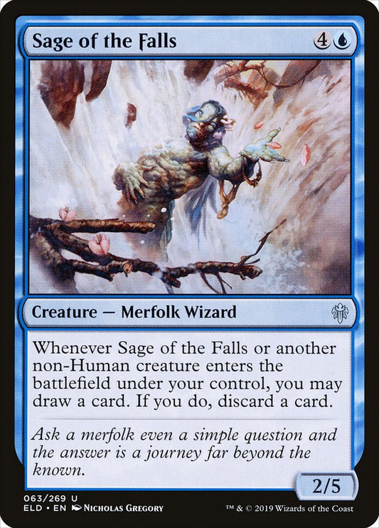 Sage of the Falls [Throne of Eldraine] [Foil]
