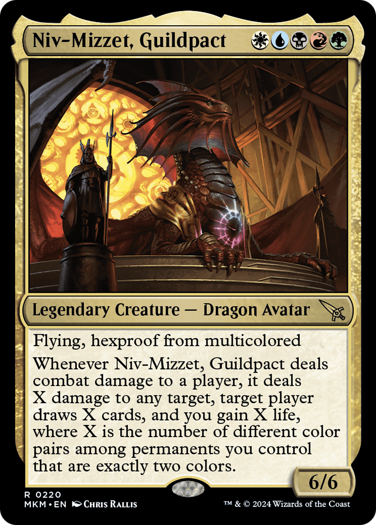 Niv-Mizzet, Guildpact [Murders at Karlov Manor] [Foil]