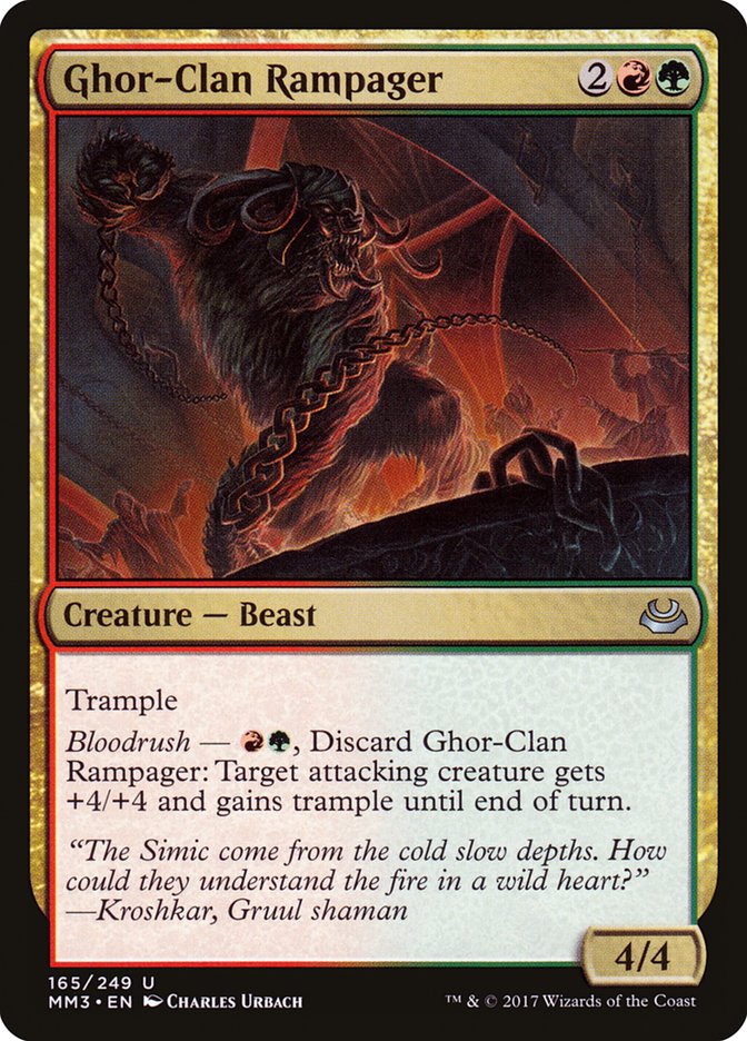 Ghor-Clan Rampager [Modern Masters 2017] [Foil]