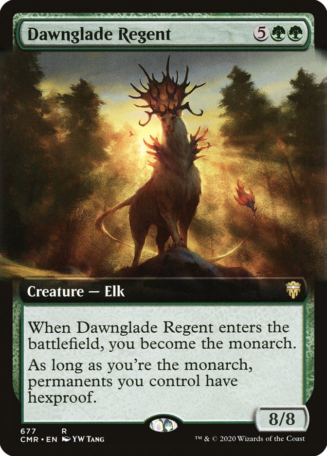 Dawnglade Regent (Extended Art) [Commander Legends] [Foil]