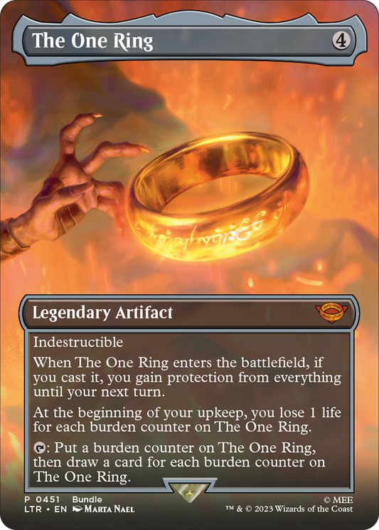 The One Ring (Borderless Alternate Art) [The Lord of the Rings: Tales of Middle-Earth] [Foil]