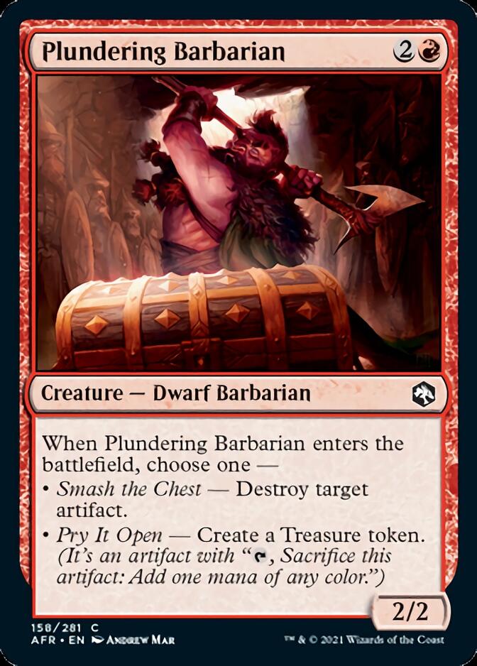 Plundering Barbarian [Dungeons & Dragons: Adventures in the Forgotten Realms] [Foil]
