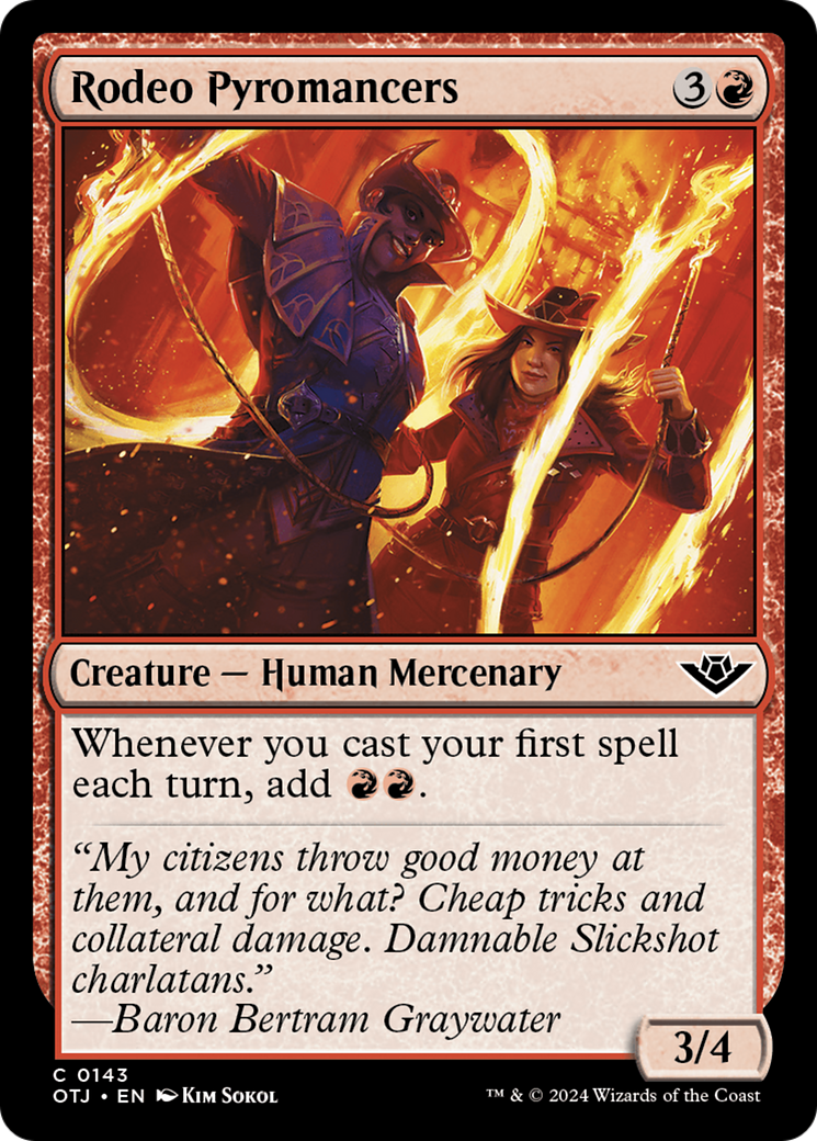 Rodeo Pyromancers [Outlaws of Thunder Junction] [Foil]