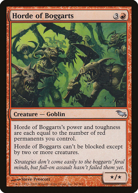 Horde of Boggarts [Shadowmoor] [Foil]