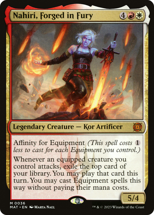 Nahiri, Forged in Fury [March of the Machine: The Aftermath] [Foil]