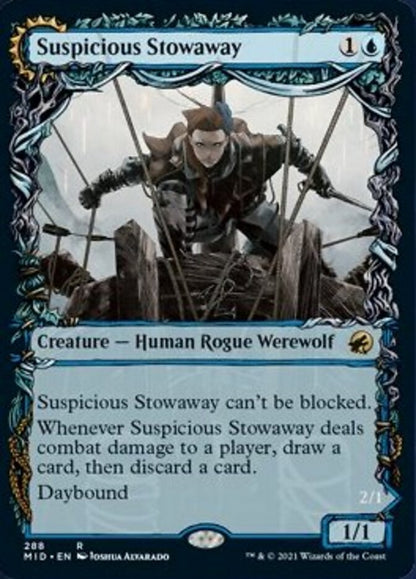 Suspicious Stowaway // Seafaring Werewolf (Showcase Equinox) [Innistrad: Midnight Hunt] [Foil]