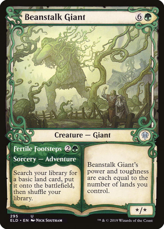 Beanstalk Giant // Fertile Footsteps (Showcase) [Throne of Eldraine] [Foil]