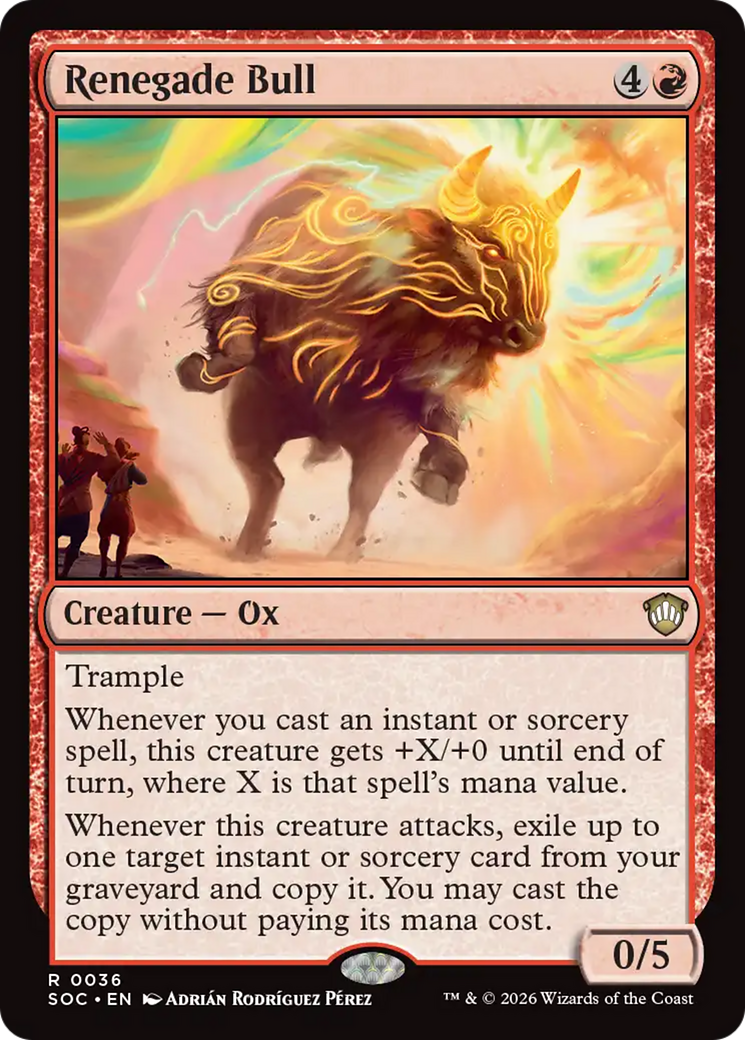 Renegade Bull [Secrets of Strixhaven Commander] [Foil]
