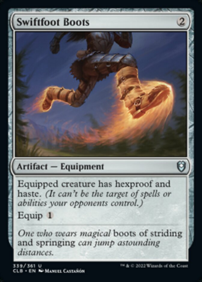 Swiftfoot Boots [Commander Legends: Battle for Baldur's Gate] [Foil]