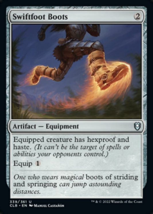 Swiftfoot Boots [Commander Legends: Battle for Baldur's Gate] [Foil]