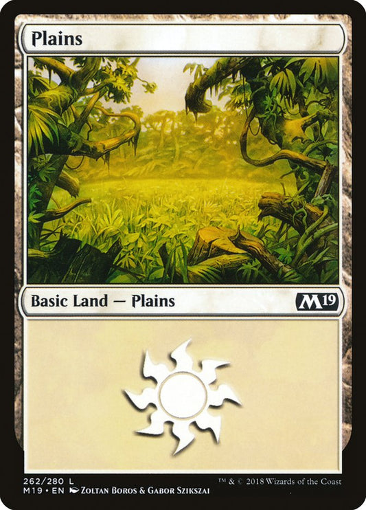 Plains (262) [Core Set 2019] [Foil]