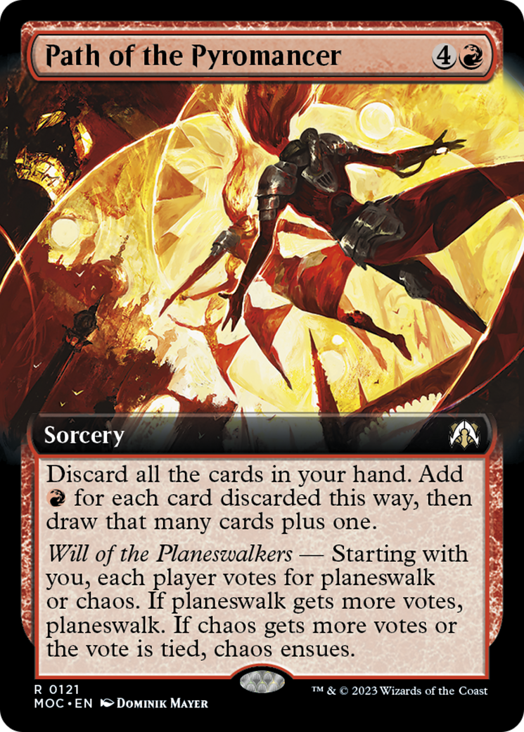 Path of the Pyromancer (Extended Art) [March of the Machine Commander] [Foil]