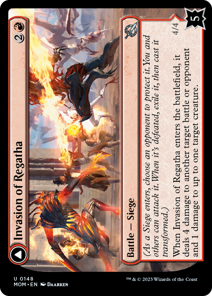 Invasion of Regatha // Disciples of the Inferno [March of the Machine] [Foil]