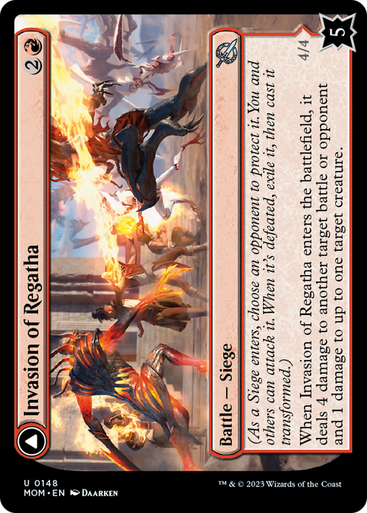 Invasion of Regatha // Disciples of the Inferno [March of the Machine] [Foil]