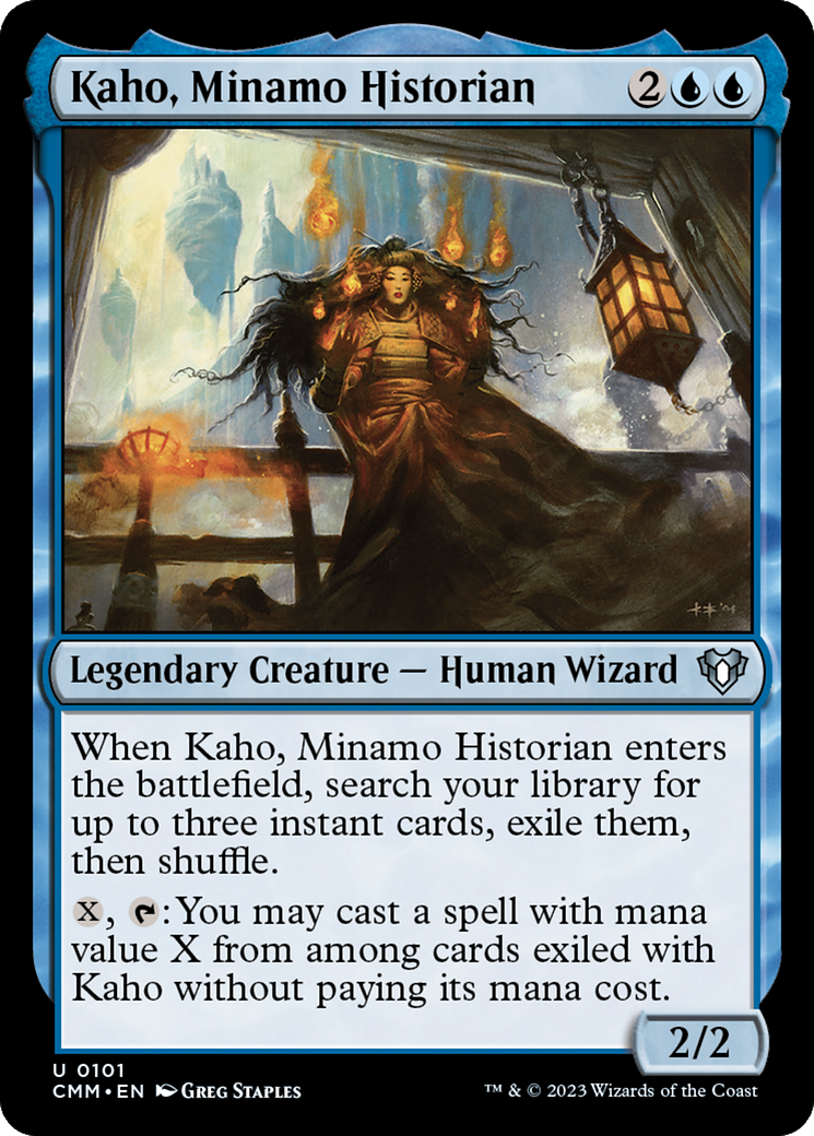 Kaho, Minamo Historian [Commander Masters] [Foil]