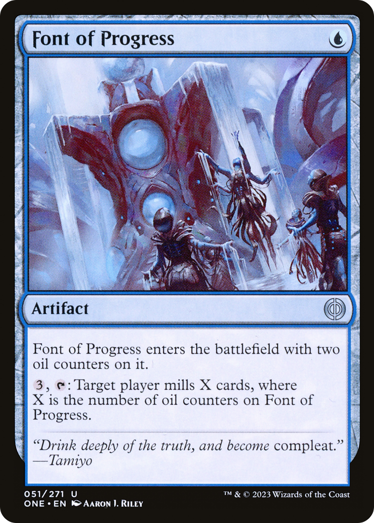 Font of Progress [Phyrexia: All Will Be One] [Foil]