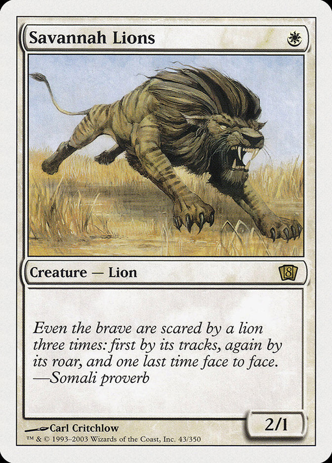 Savannah Lions [Eighth Edition] [Foil]