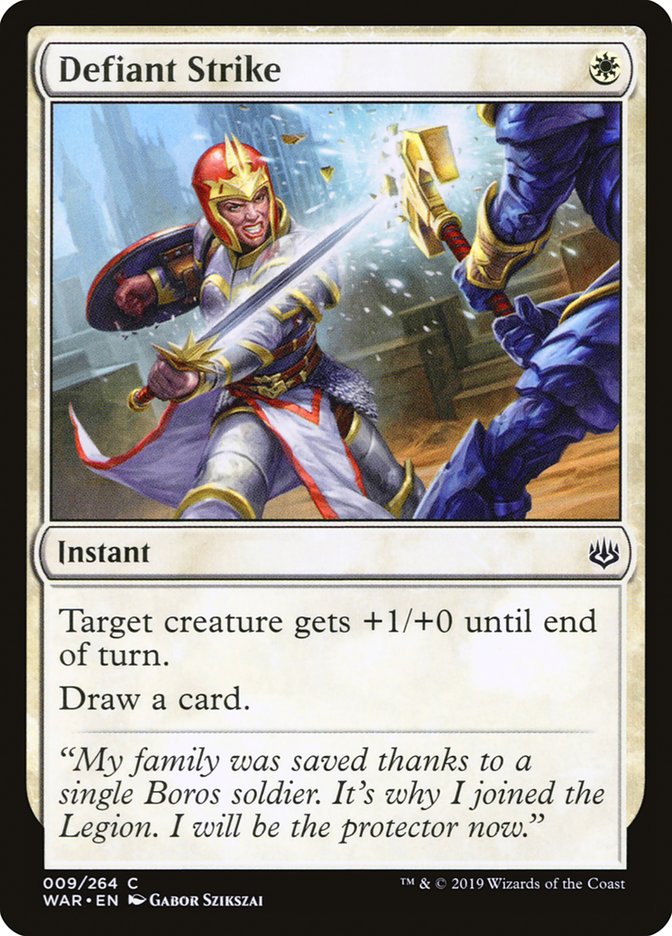 Defiant Strike [War of the Spark] [Foil]
