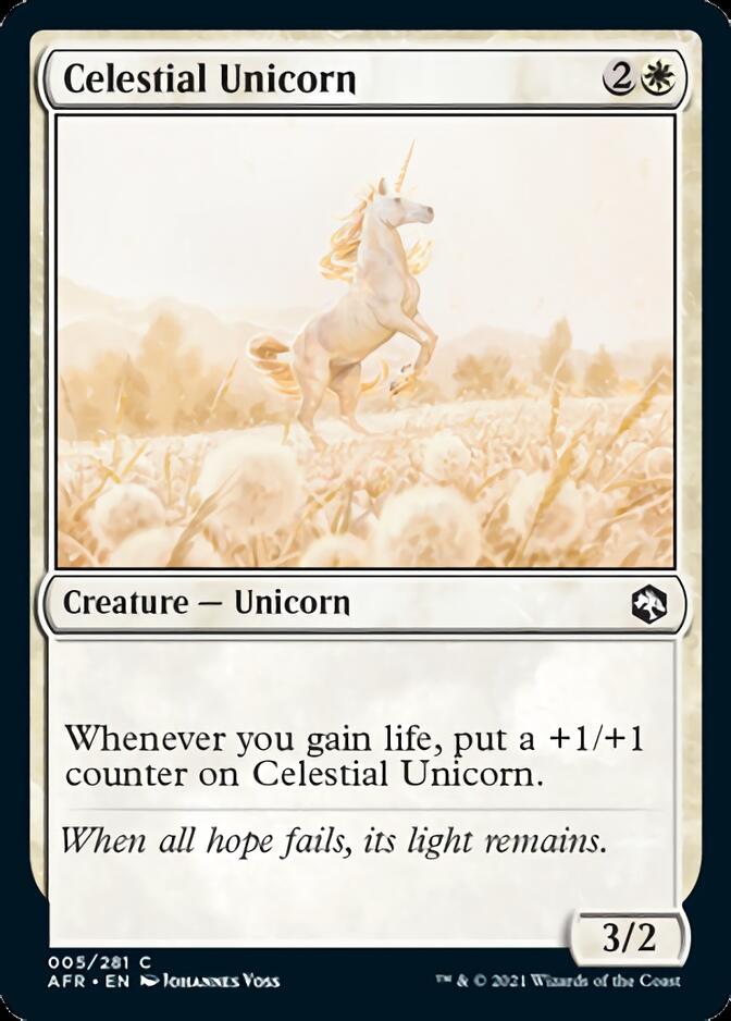 Celestial Unicorn [Dungeons & Dragons: Adventures in the Forgotten Realms] [Foil]
