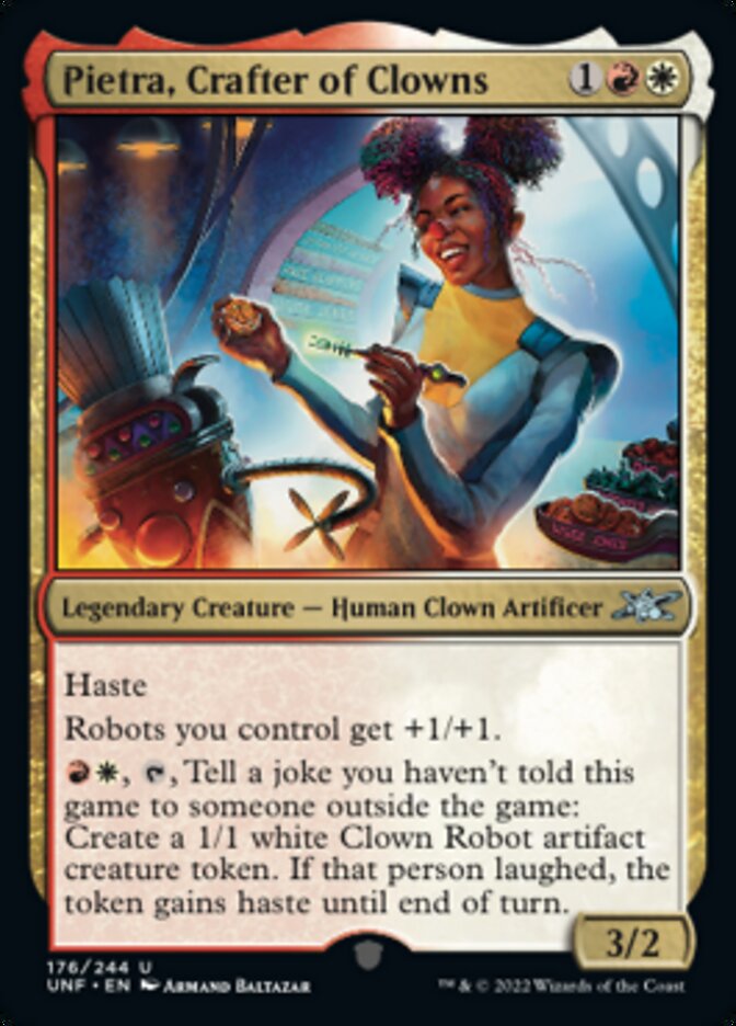 Pietra, Crafter of Clowns [Unfinity] [Foil]