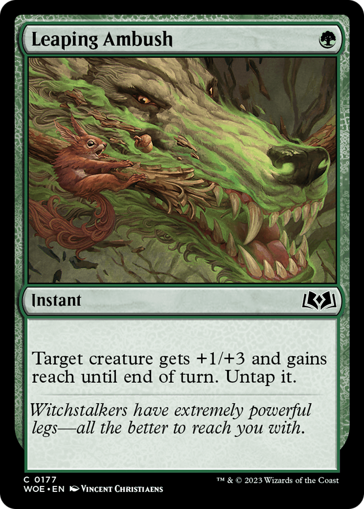 Leaping Ambush [Wilds of Eldraine] [Foil]