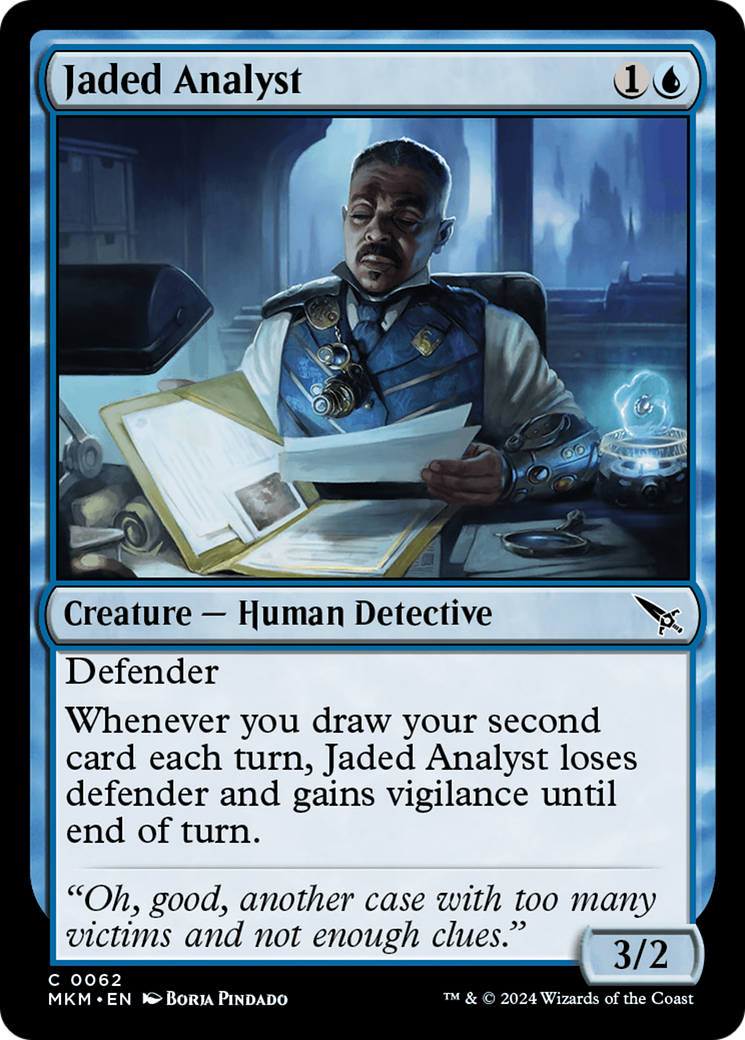 Jaded Analyst [Murders at Karlov Manor] [Foil]