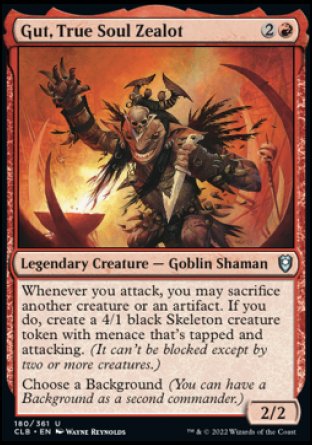 Gut, True Soul Zealot [Commander Legends: Battle for Baldur's Gate] [Foil]