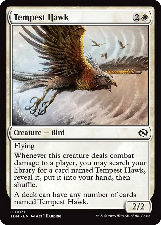 Tempest Hawk [Tarkir: Dragonstorm] [Foil]