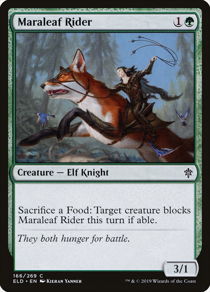 Maraleaf Rider [Throne of Eldraine] [Foil]
