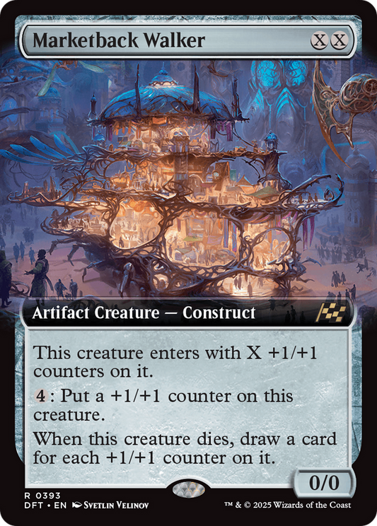 Marketback Walker (Extended Art) [Aetherdrift] [Foil]