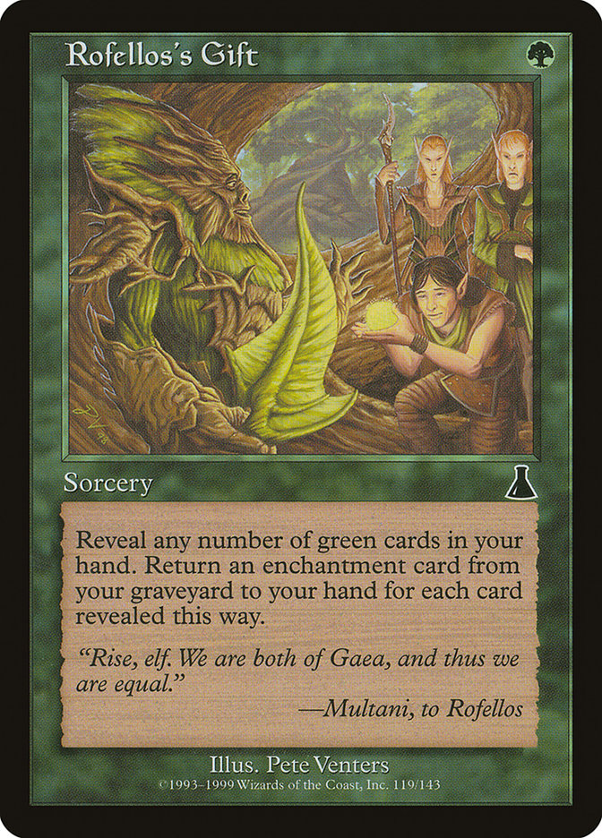 Rofellos's Gift [Urza's Destiny] [Foil]