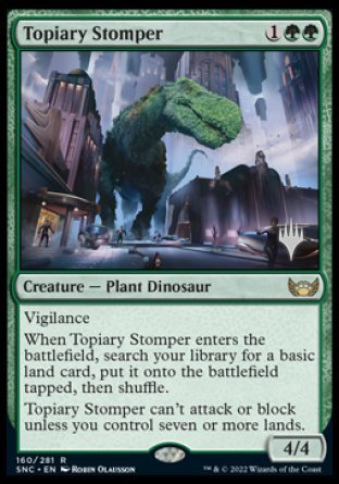 Topiary Stomper (Promo Pack) [Streets of New Capenna Promos] [Foil]