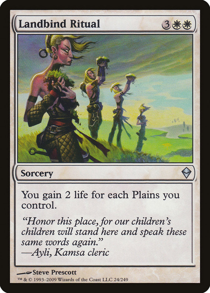 Landbind Ritual [Zendikar] [Foil]