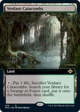 Verdant Catacombs (Extended Art) [Modern Horizons 2] [Foil]