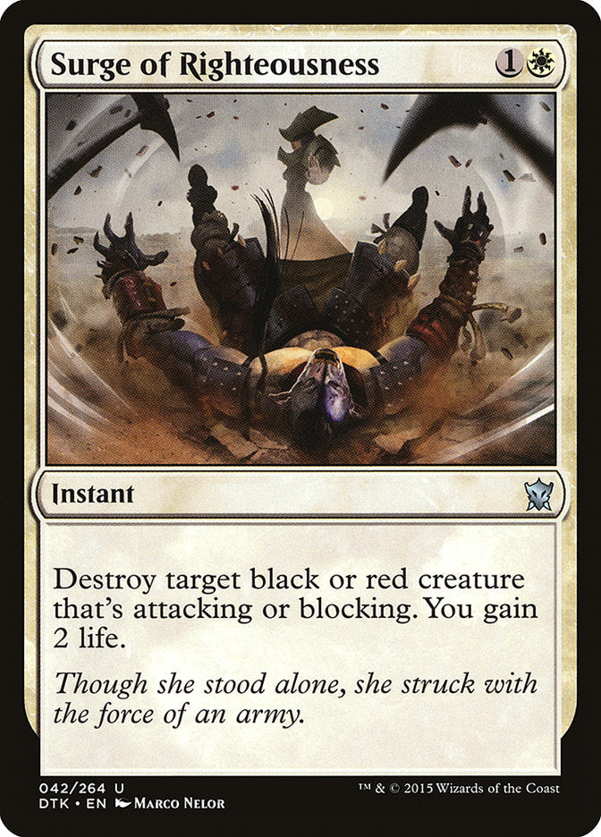 Surge of Righteousness [Dragons of Tarkir] [Foil]