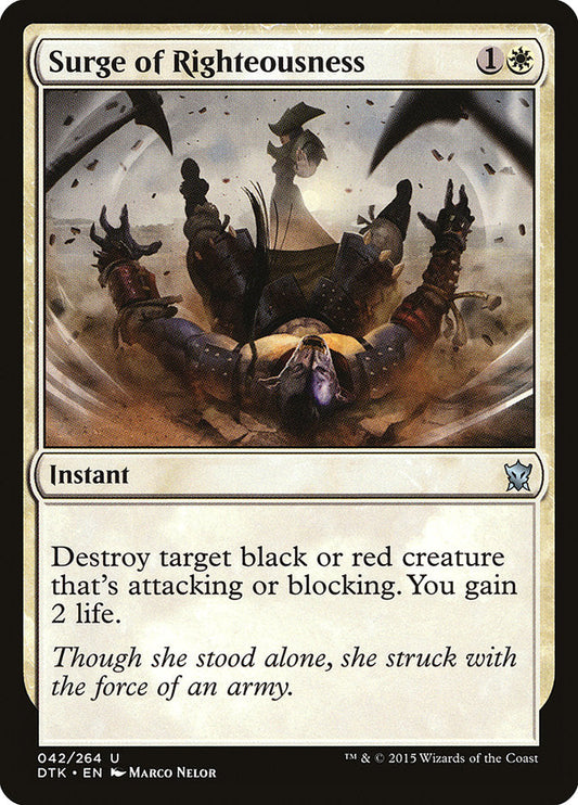 Surge of Righteousness [Dragons of Tarkir] [Foil]