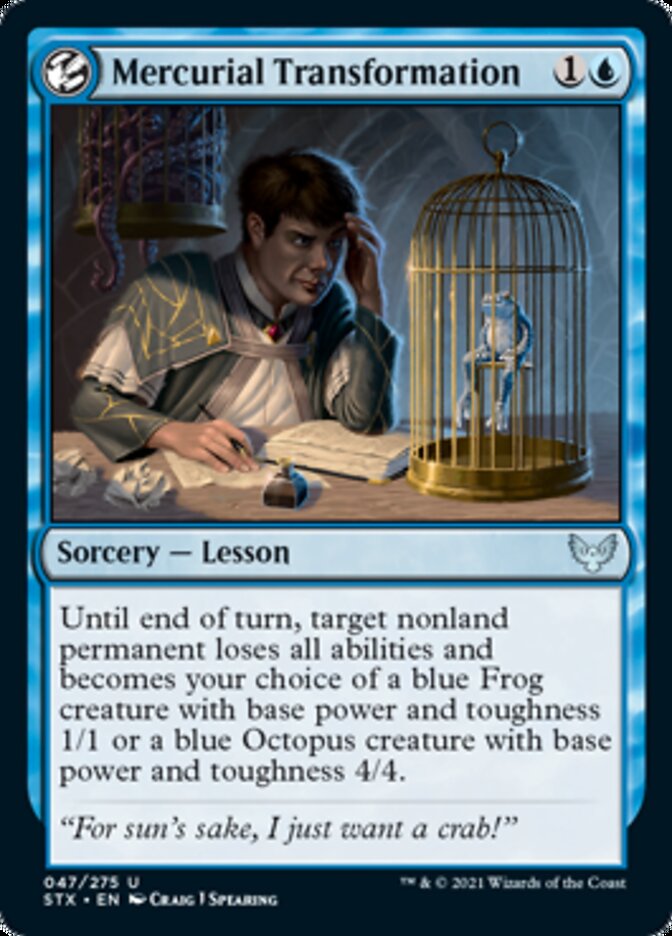Mercurial Transformation [Strixhaven: School of Mages] [Foil]