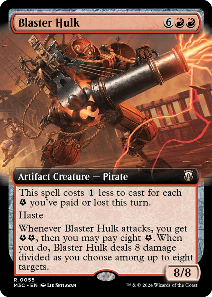 Blaster Hulk (Extended Art) [Modern Horizons 3 Commander] [Foil]