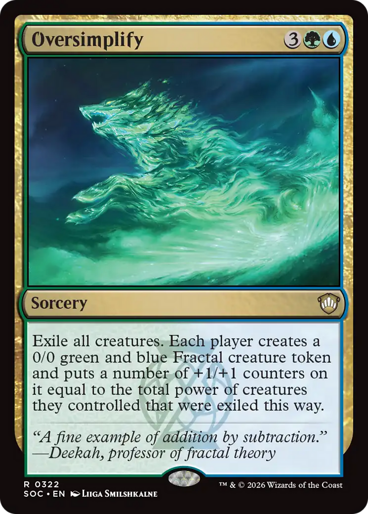Oversimplify [Secrets of Strixhaven Commander] [Foil]