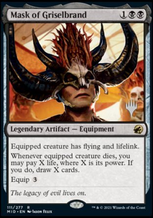 Mask of Griselbrand (Promo Pack) [Innistrad: Midnight Hunt Promos] [Foil]