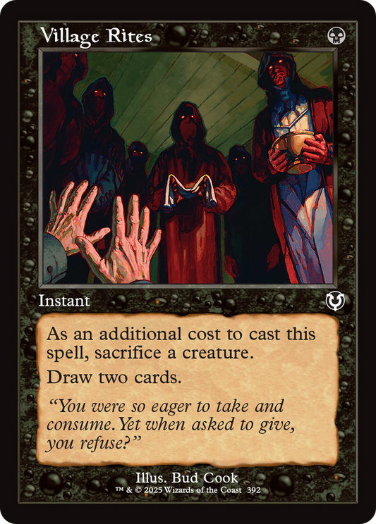 Village Rites (Retro Frame) [Innistrad Remastered] [Foil]