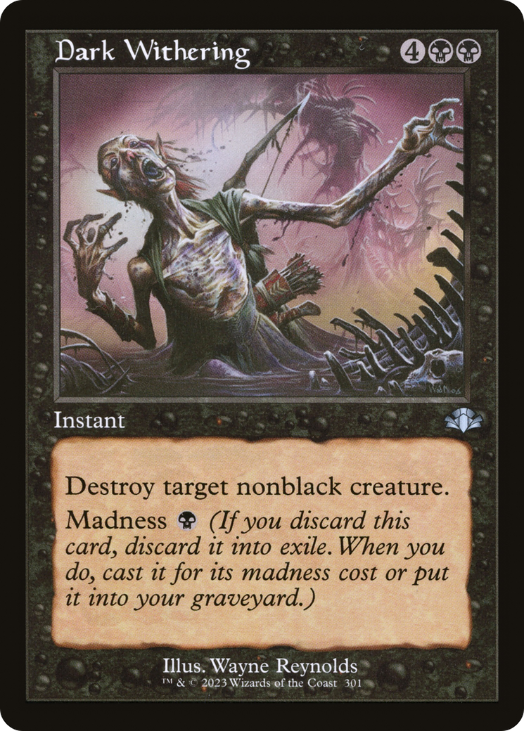Dark Withering (Retro) [Dominaria Remastered] [Foil]