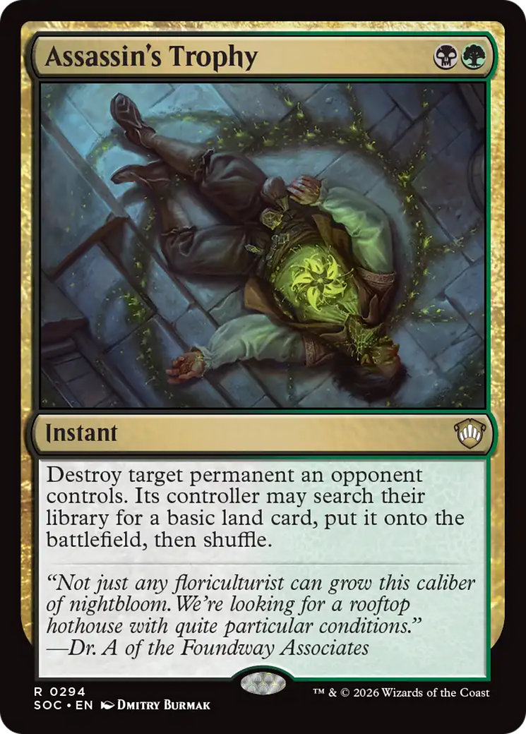 Assassin's Trophy [Secrets of Strixhaven Commander] [Foil]