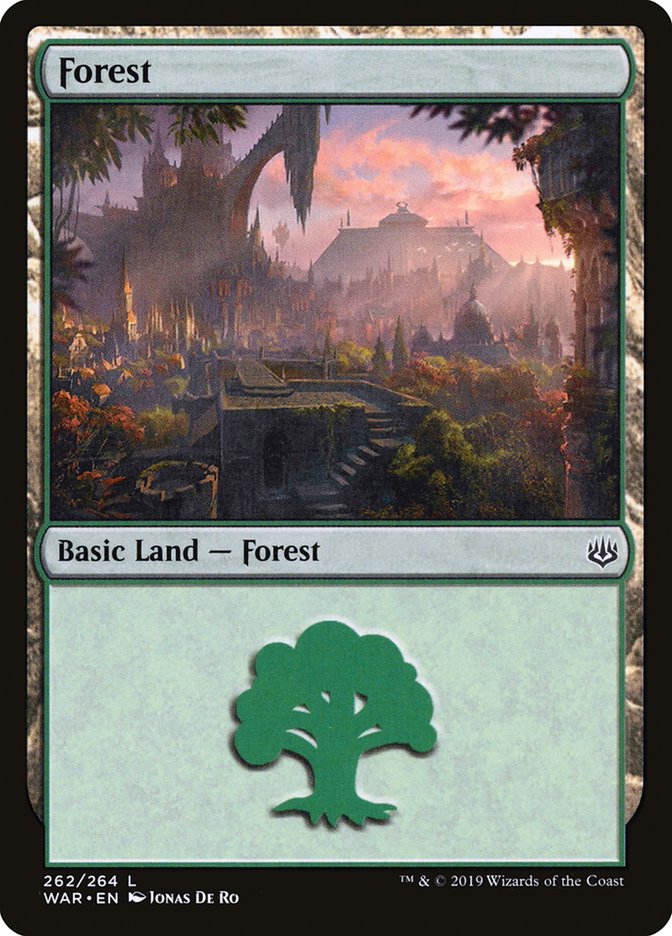 Forest (262) [War of the Spark] [Foil]